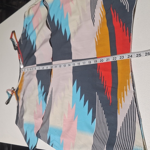 Soho Chick Colorblock Adjustable Spaghetti Strap Shark Bite Hem Tunic Tank Xl - Picture 16 of 16